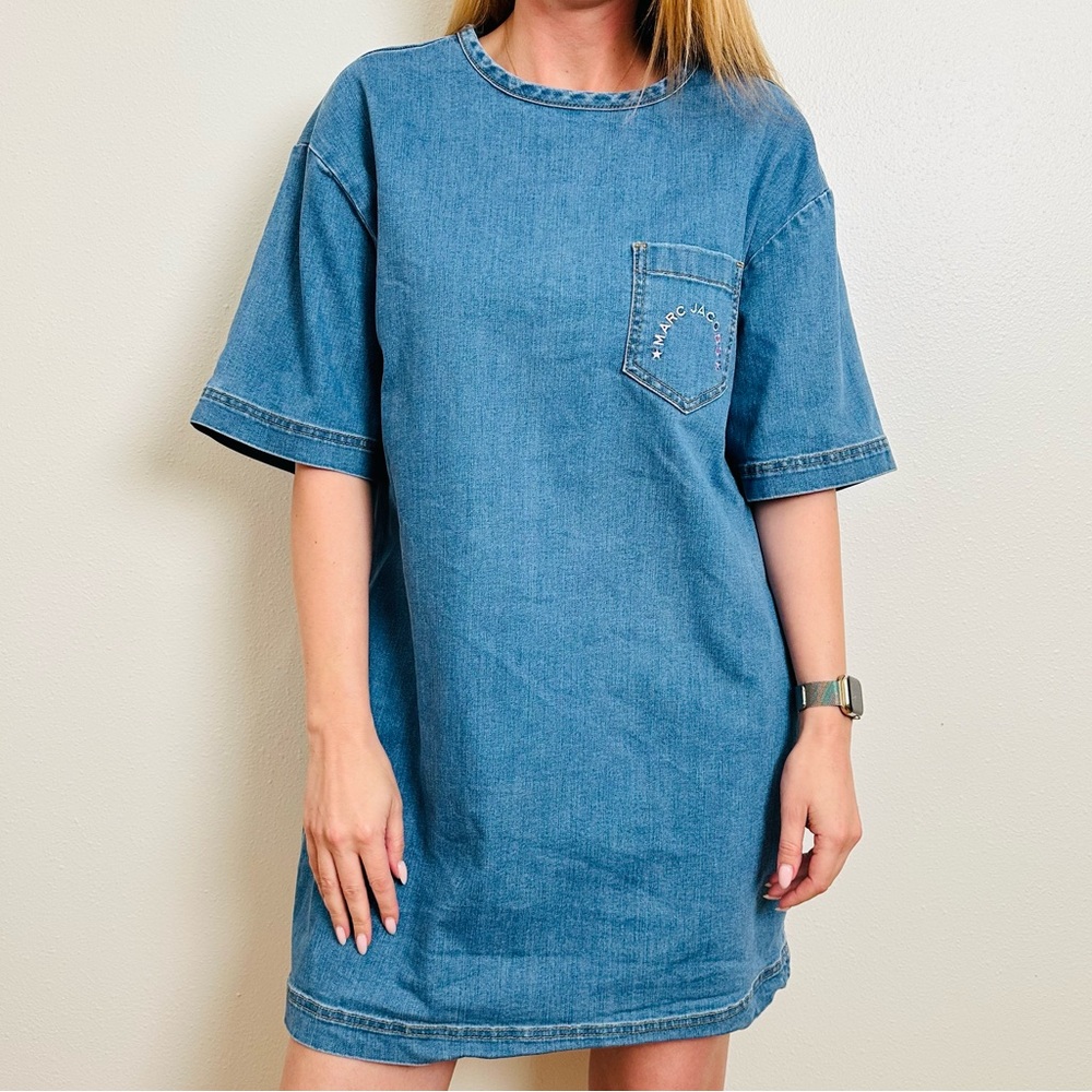 Marc Jacobs Blue Denim Mini Dress